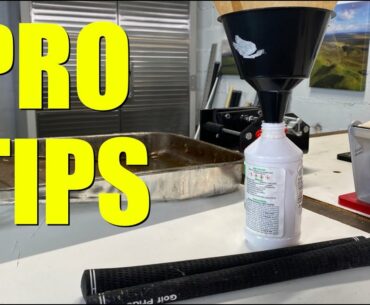 PRO TIPS FOR REGRIPPING GOLF CLUBS