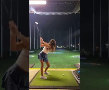Golf swing slow motion woman | Juju swing Golf | Golf swing Basics #golf Shorts #golfswing Golf 2022