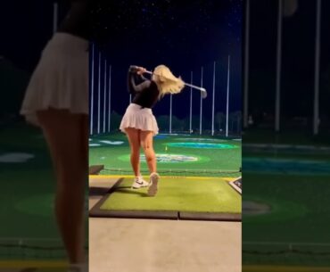 Golf swing slow motion woman | Juju swing Golf | Golf swing Basics #golf Shorts #golfswing Golf 2022