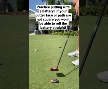 Simple Drill for Better Putting!  #shorts #shortsfeed #golf #golflife #golfer