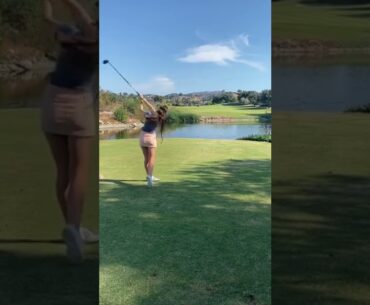 Hot Women Golf | Women Golf Swing | Golf Swing Lady | Golf Lessons #golf #shorts #golftip