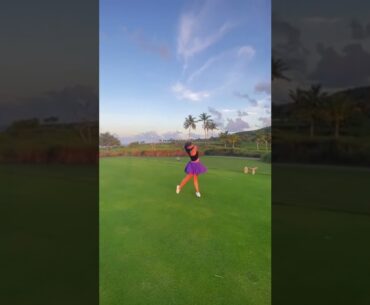 Hot Women Golf | Women Golf Swing | Golf Swing Lady | Golf Lessons #golf #shorts #golftip
