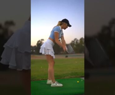 Hot Women Golf | Women Golf Swing | Golf Swing Lady | Golf Lessons #golf #shorts #golftip