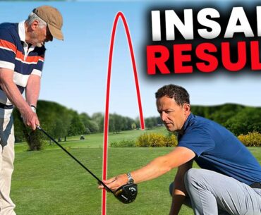 Small changes to golf swing bring JAW DROPPING Results - Live Golf Lesson