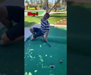 We Played Pool On the Mini Golf Course!