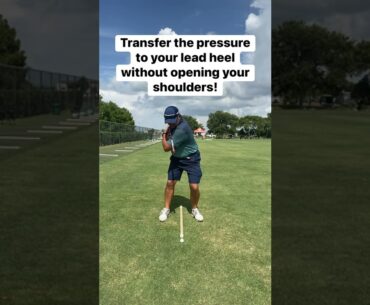 Learn Proper Weight Transfer!  #shorts #shortsfeed #golf #golfswing #pga #golfpro
