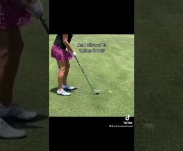Can you flatten out a sand-filled divot?