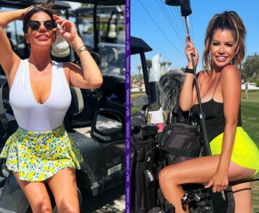 Platinum Tees Cindy Estrada Hot Golf Girl | Golf Swing 2022
