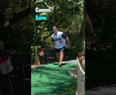 Mini Golf but you can ONLY use your hands!