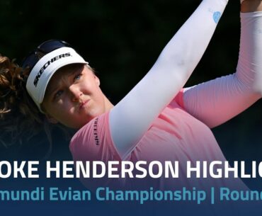 Brooke Henderson Round 2 Highlights | 2022 The Amundi Evian Championship