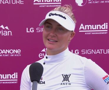 Charley Hull Day 3 Saturday Flash Interview 2022 Amundi Evian Championship