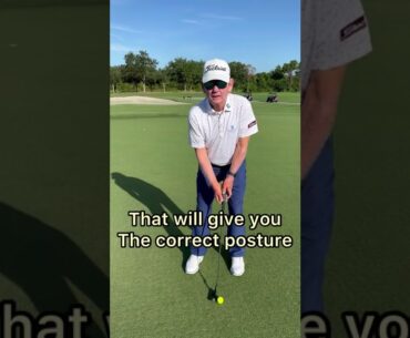 How to get your posture correct in putting.