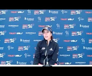 Georgia Hall Wednesday presser 2022 Trust Golf Women's Scottish Open LPGA Tour LET Golf