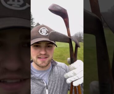 100 YEAR OLD GOLF CLUBS #shorts