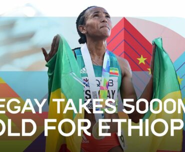 Gudaf Tsegay grabs gold in women's 5000m | World Athletics Championships Oregon 22