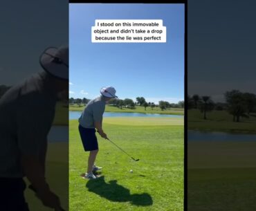 Free relief from an immovable object | golf rules