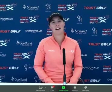 Jennifer Kupcho Tuesday presser 2022 Trust Golf Women's Scottish Open LPGA Tour LET Golf