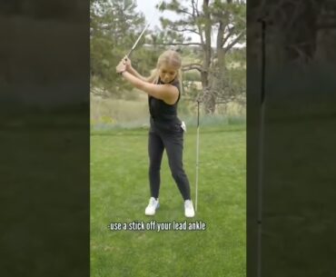 Crisp Contact with this Golf Swing Hip Check #shorts