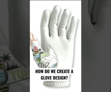 How we create a custom golf glove design.