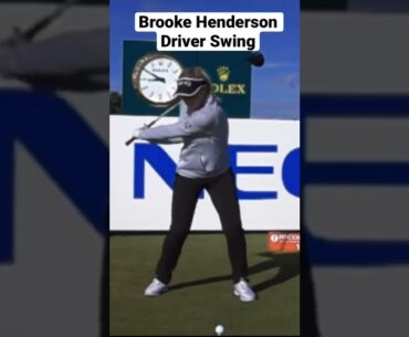 Brooke Henderson Driver Swing. #shorts #golf #lpga #pgatour #trending #viral #golfswing #golfgirl