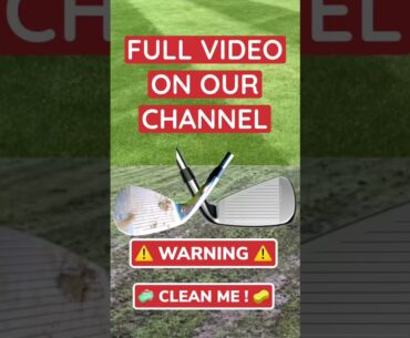 Cleaning golf clubs in 30 secs #shorts #fyp #golf