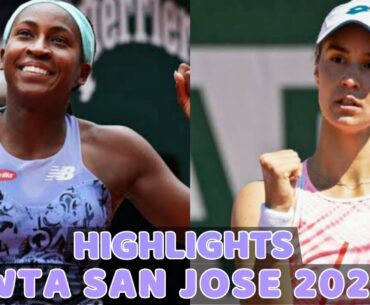 Coco Gauff vs Anhelina Kalinina Highlights ... Wta San Jose 2022 - Silicon Valley Classic