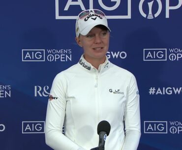 Madelene Sagstrom Round 2 Reaction | AIG Women's Open