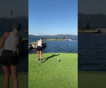 Hot Women Golf Shorts | Golf Swing Basics | Juju swing Golf | #golf#shorts #golfswing