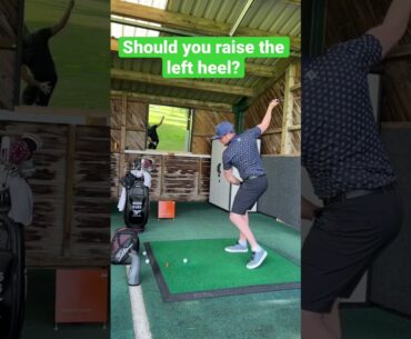 Should you raise the left heel in the golf swing?
