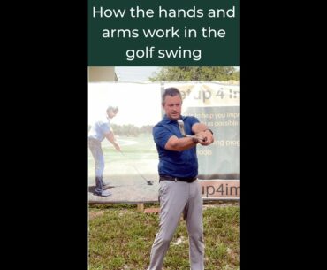 How the hands and arms work in the golf swing .