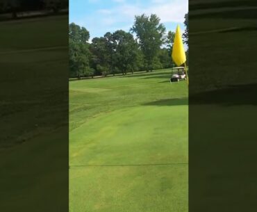 Kicking someone's golf ball off the green #shorts #golf