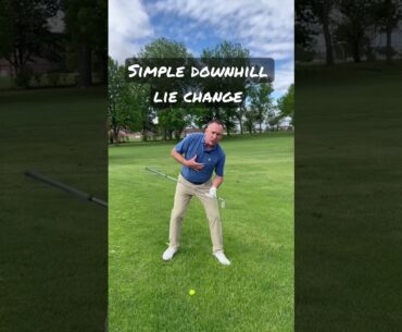 One stance adjustment that’ll change the way you navigate a downhill lie