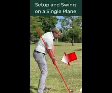 Setup and Swing on a single plane golf...