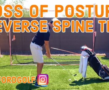 STANDING UP IN GOLF SWING | LOSS OF POSTURE | REVERSE TILT