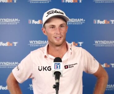 Will Zalatoris Saturday Flash Interview 2022 Wyndham Championship PGA Tour