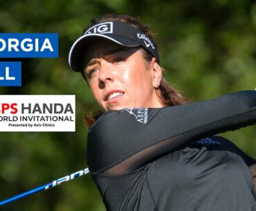 Georgia Hall has a HOLE-IN-ONE on the way to a second round score of 69 (-3) at Massereene Golf Club