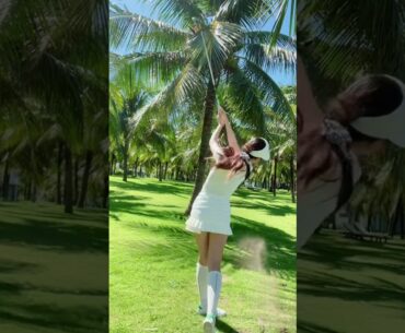 Vietnamese golf girl #golfswingbasics #pgatour #golfshots #lpga #golflife #gmgolf
