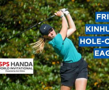 HOLE-OUT EAGLE! Frida Kinhult finds the cup from 100+ yards