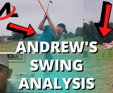 Virtual Lesson For Andrew (Milo Uses Slow Motion Golf Swing Analyzer)