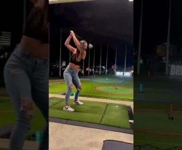 Hot Women Golf | Women Golf Swing | Golf Swing Lady | Golf Lessons #golf #shorts #golftip