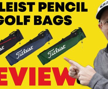 Titleist Pencil Carry Golf Bag -  Review One of the Best Pencil bags on the Market