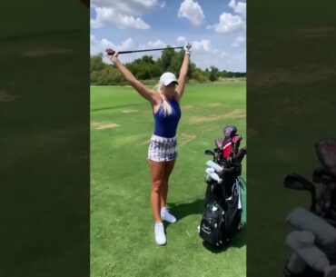 Golf swing lady | Beauty golfer | TikTok golf stories  @GOLF DAILY @GOLF SHORT #golfswing