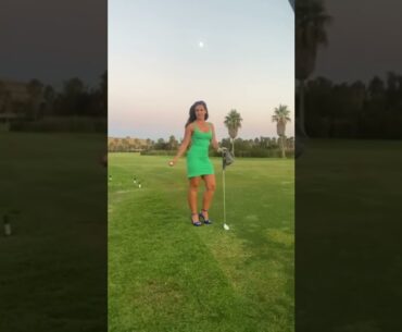 Golf swing lady | Beauty golfer | TikTok golf stories  @GOLF DAILY @GOLF SHORT #golfswing