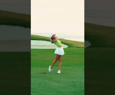 Hot Women Golf | Women Golf Swing | Golf Swing Lady | Golf Lessons #golf #shorts #golftip