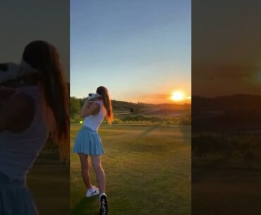 Hot Women Golf | Women Golf Swing | Golf Swing Lady | Golf Lessons #golf #shorts #golftip
