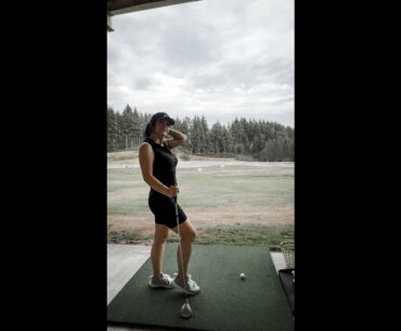 Golf Girl at the Range