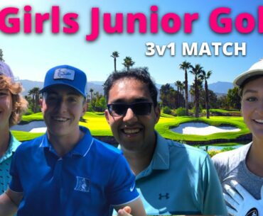 3 Amateur Golfers vs. #1 Girls Junior Golfer in PA! | 6 Hole Stroke Play Match | Common Club Golf