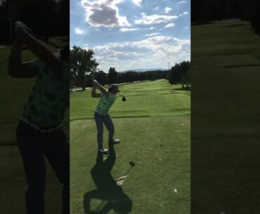 126 Mph driver swing at 5’6” and 150lbs. Kohl Kuebler has lots of power. Utah Open Practice Round.