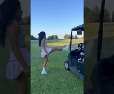 Hot Women Golf Shorts | Golf Swing Basics | Juju swing Golf | #golf#shorts #golfswing