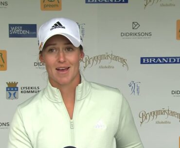 Linn Grant Sunday Winner Flash Interview 2022 Skafto Open Ladies European Tour